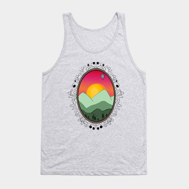 Mountainside brooch Tank Top by BanaynaDesigns